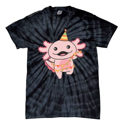 Birthday Axolotl For A Birthday Axolotl Tie-Dye T-Shirt