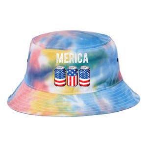 Beer American Flag 4th Of July Merica Usa Drinking Tie Dye Newport Bucket Hat