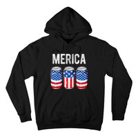 Beer American Flag 4th Of July Merica Usa Drinking Hoodie