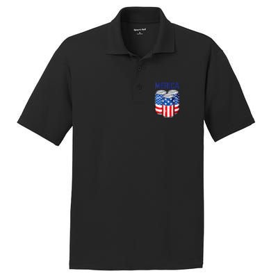 Beer American Flag 4th Of July Merica Usa Drinking PosiCharge RacerMesh Polo