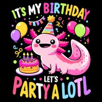 Birthday Axolotl Fun Party Kawaii Axolotl Cooling Performance Crew T-Shirt
