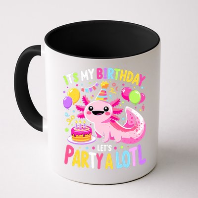 Birthday Axolotl Fun Party Kawaii Axolotl Mug