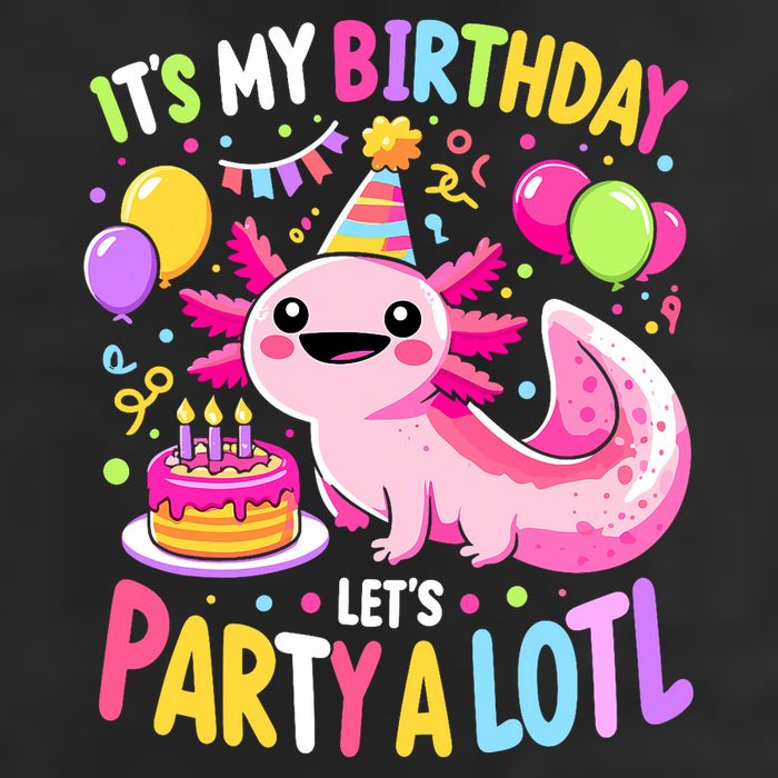 Birthday Axolotl Fun Party Kawaii Axolotl Golf Towel