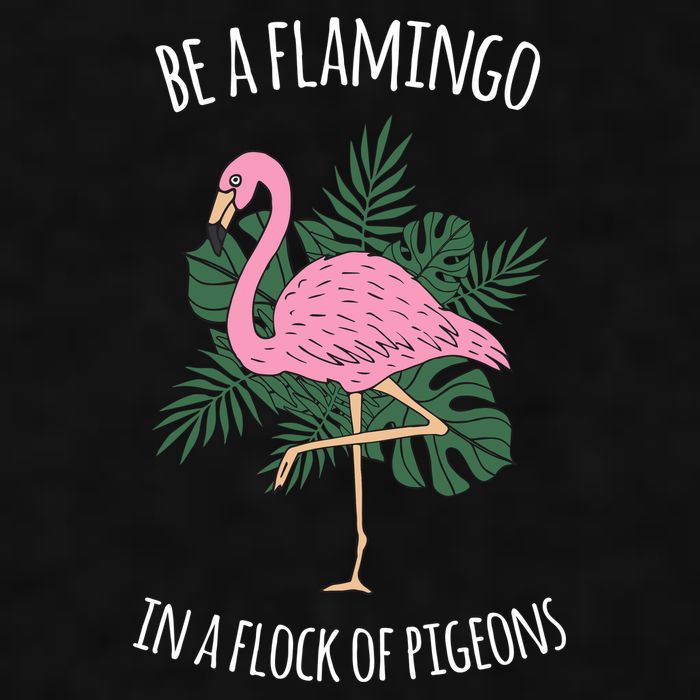 Be A Flamingo In A Flock Of Pigeons Ladies PosiCharge Tri-Blend Wicking Tank