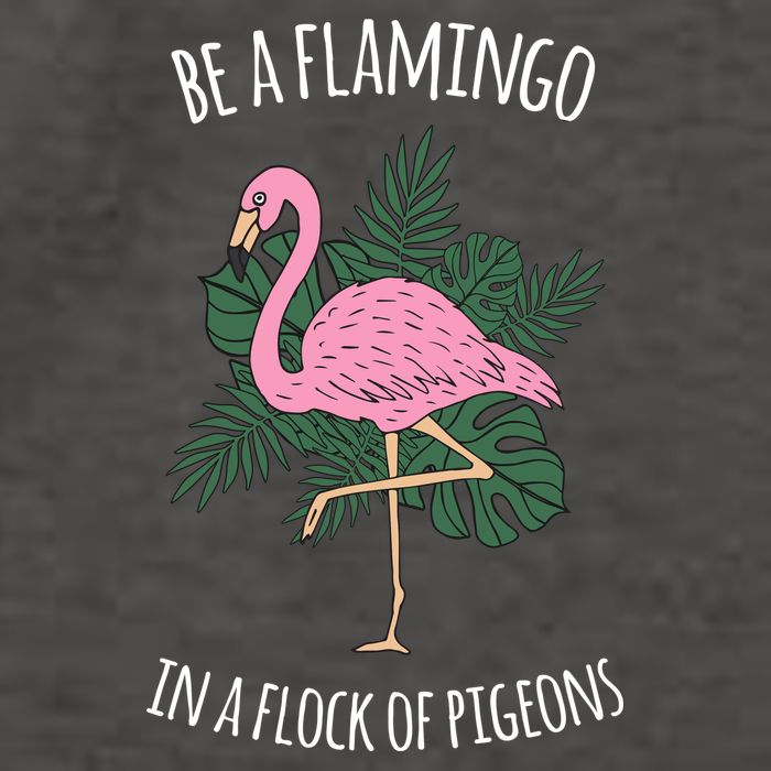 Be A Flamingo In A Flock Of Pigeons Vector Backpack