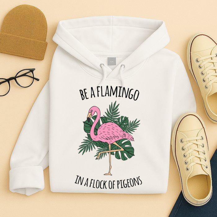 Be A Flamingo In A Flock Of Pigeons Hoodie