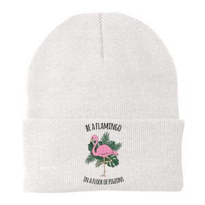 Be A Flamingo In A Flock Of Pigeons Knit Cap Winter Beanie