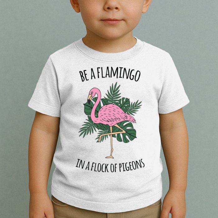 Be A Flamingo In A Flock Of Pigeons Toddler T-Shirt