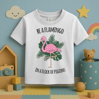 Be A Flamingo In A Flock Of Pigeons Toddler T-Shirt