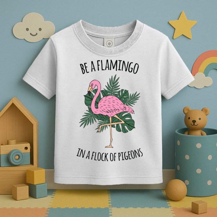 Be A Flamingo In A Flock Of Pigeons Toddler T-Shirt