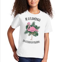 Be A Flamingo In A Flock Of Pigeons Kids T-Shirt