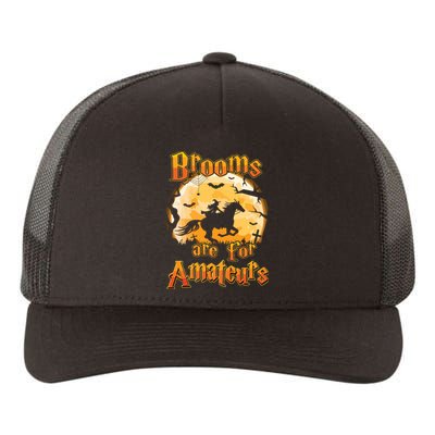 Brooms Are For Amateurs Horse Funny Halloween Costume Long Sleeve Yupoong Adult 5-Panel Trucker Hat