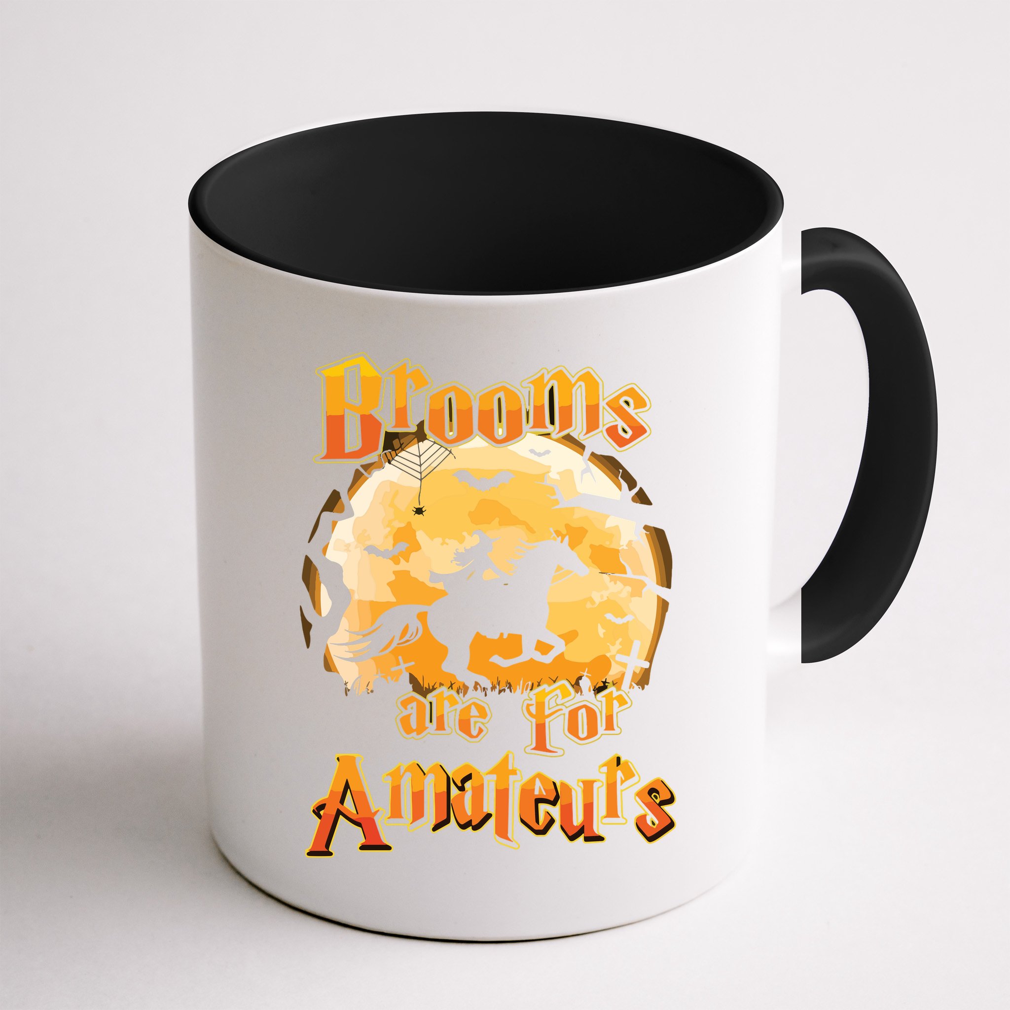Brooms Are For Amateurs Horse Funny Halloween Costume Long Sleeve Mug
