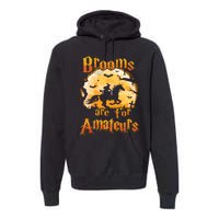 Brooms Are For Amateurs Horse Funny Halloween Costume Long Sleeve Premium Hoodie