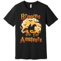 Brooms Are For Amateurs Horse Funny Halloween Costume Long Sleeve Premium T-Shirt