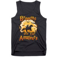 Brooms Are For Amateurs Horse Funny Halloween Costume Long Sleeve Tank Top