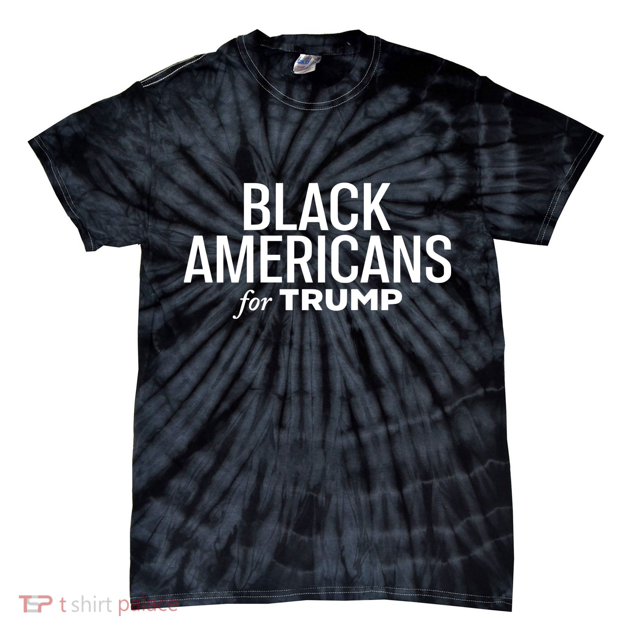 Black Americans For Trump Tie-Dye T-Shirt