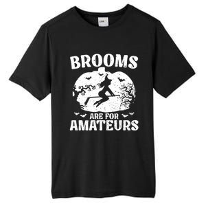 Brooms Are For Amateurs Hockey Stick Pumpkin Hockey Tall Fusion ChromaSoft Performance T-Shirt