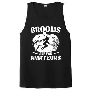 Brooms Are For Amateurs Hockey Stick Pumpkin Hockey PosiCharge Competitor Tank