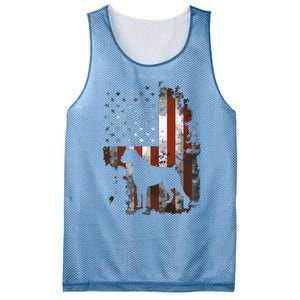 Boxer American Flag USA 4th Of July Dog Gifts Mesh Reversible Basketball Jersey Tank