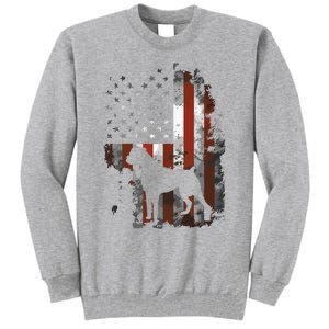 Boxer American Flag USA 4th Of July Dog Gifts Tall Sweatshirt