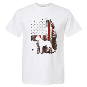 Boxer American Flag USA 4th Of July Dog Gifts Garment-Dyed Heavyweight T-Shirt