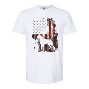 Boxer American Flag USA 4th Of July Dog Gifts Softstyle CVC T-Shirt