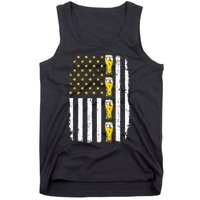 Beer American Flag 4th of July Funny Patriotic Brewery Mugs Tank Top