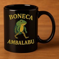 Boneca Ambalabu Funny Frog Meme 11oz C Handle Ceramic Mug