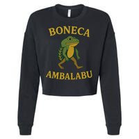 Boneca Ambalabu Funny Frog Meme Cropped Pullover Crew