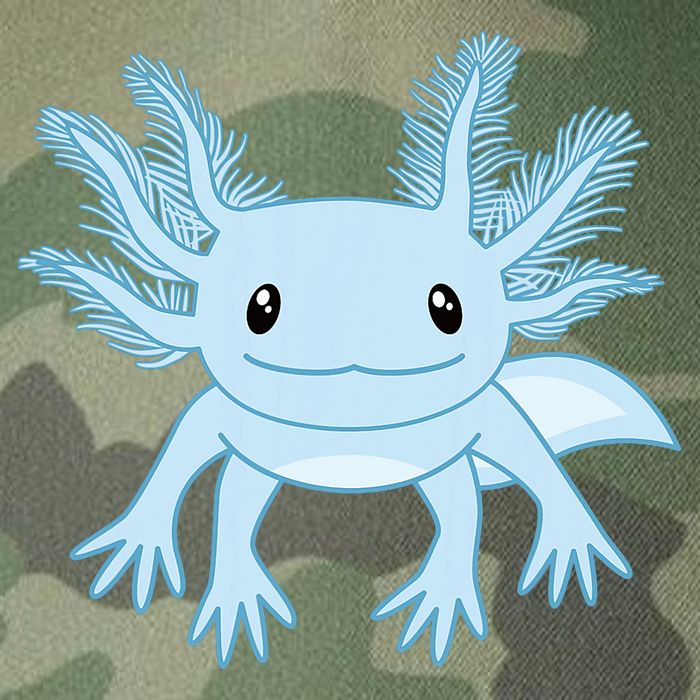 Blue Axolotl Funny Kawaii Axolotl Lover Legacy Tie Dye Trucker Hat