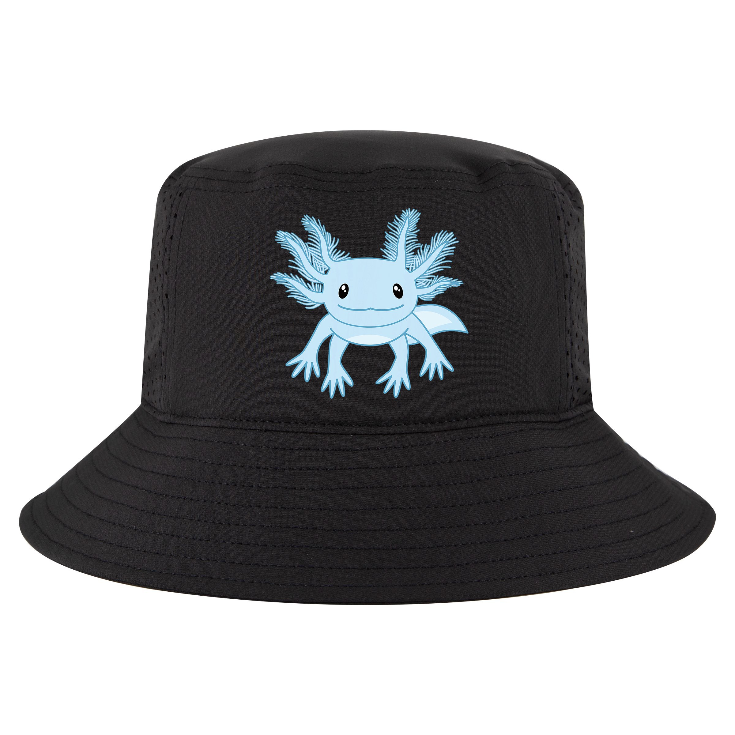 Blue Axolotl Funny Kawaii Axolotl Lover Cool Comfort Performance Bucket Hat