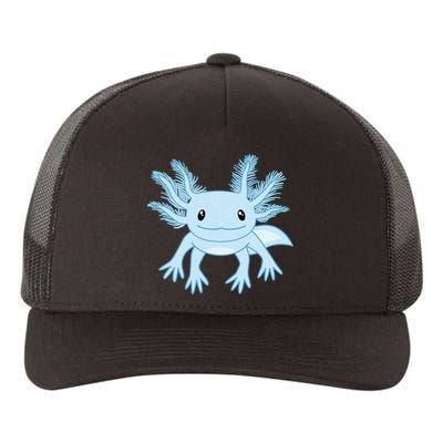 Blue Axolotl Funny Kawaii Axolotl Lover Yupoong Adult 5-Panel Trucker Hat
