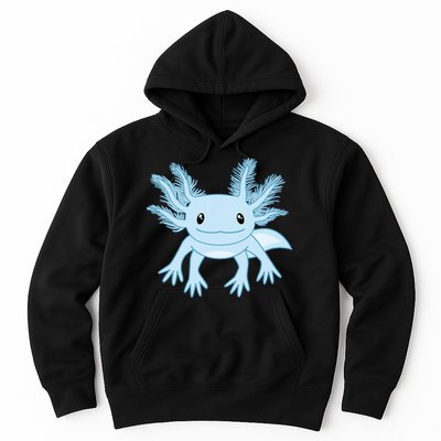 Blue Axolotl Funny Kawaii Axolotl Lover Hoodie
