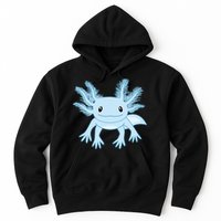 Blue Axolotl Funny Kawaii Axolotl Lover Hoodie