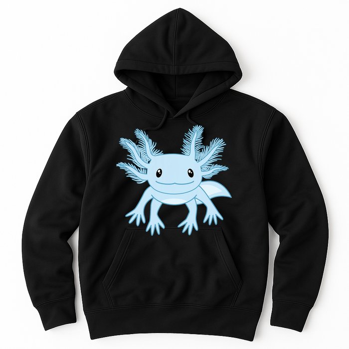 Blue Axolotl Funny Kawaii Axolotl Lover Hoodie