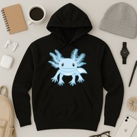 Blue Axolotl Funny Kawaii Axolotl Lover Hoodie