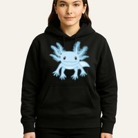Blue Axolotl Funny Kawaii Axolotl Lover Hoodie
