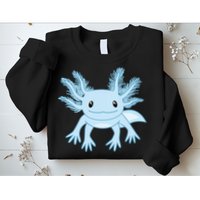Blue Axolotl Funny Kawaii Axolotl Lover Sweatshirt