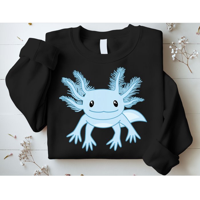 Blue Axolotl Funny Kawaii Axolotl Lover Sweatshirt