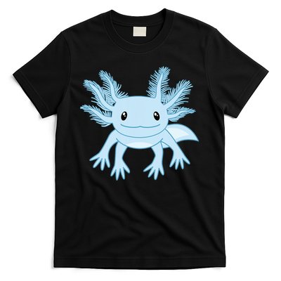 Blue Axolotl Funny Kawaii Axolotl Lover T-Shirt
