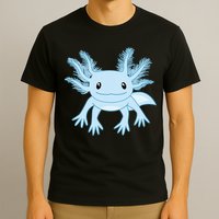 Blue Axolotl Funny Kawaii Axolotl Lover T-Shirt