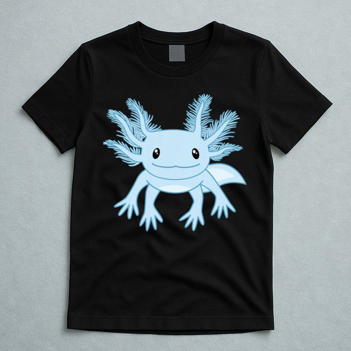 Blue Axolotl Funny Kawaii Axolotl Lover T-Shirt