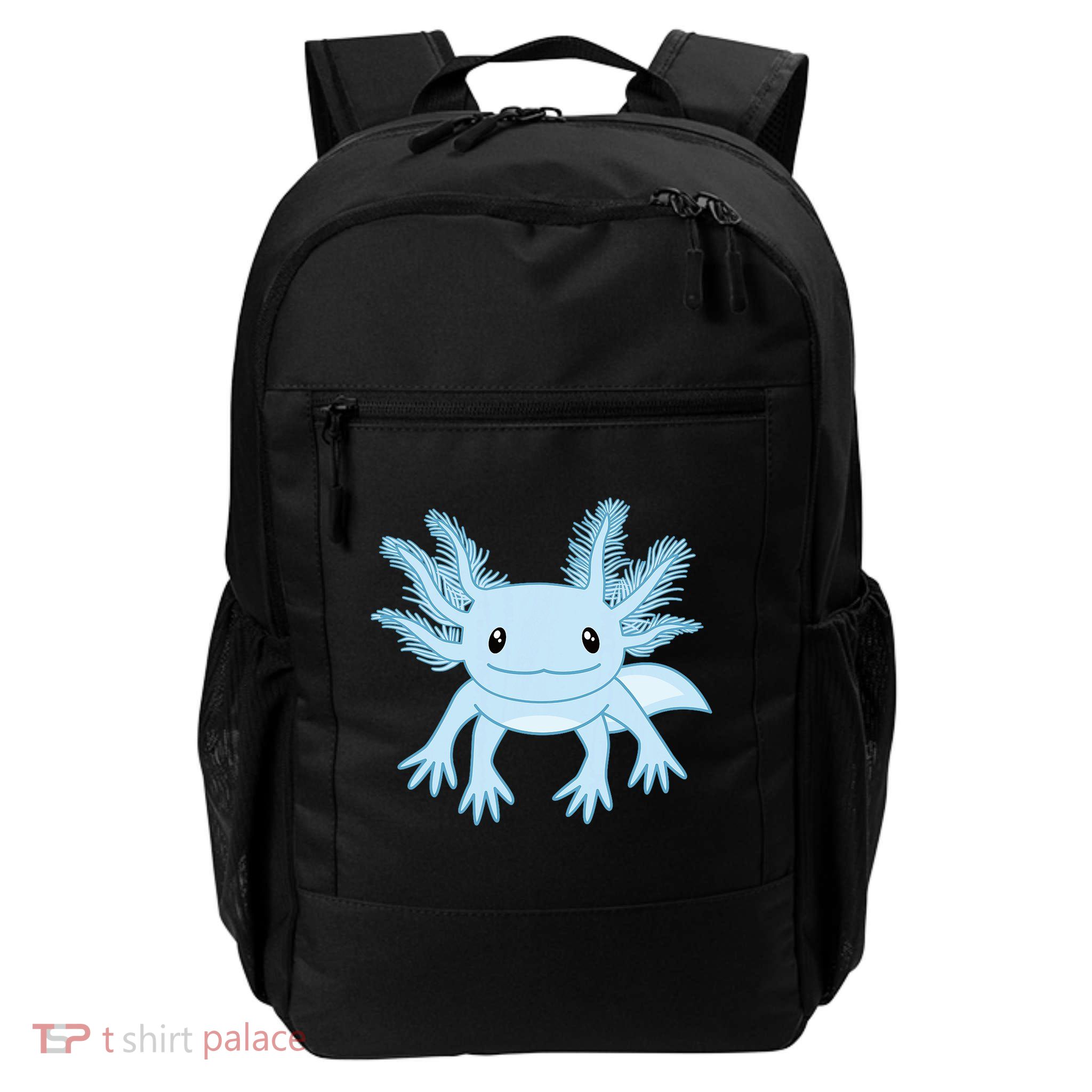 Blue Axolotl Funny Kawaii Axolotl Lover Backpack