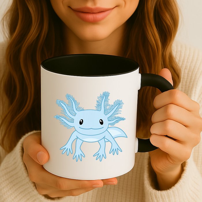 Blue Axolotl Funny Kawaii Axolotl Lover Mug