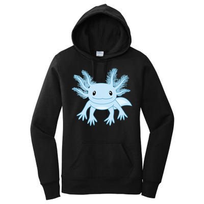 Blue Axolotl Funny Kawaii Axolotl Lover Women's Pullover Hoodie