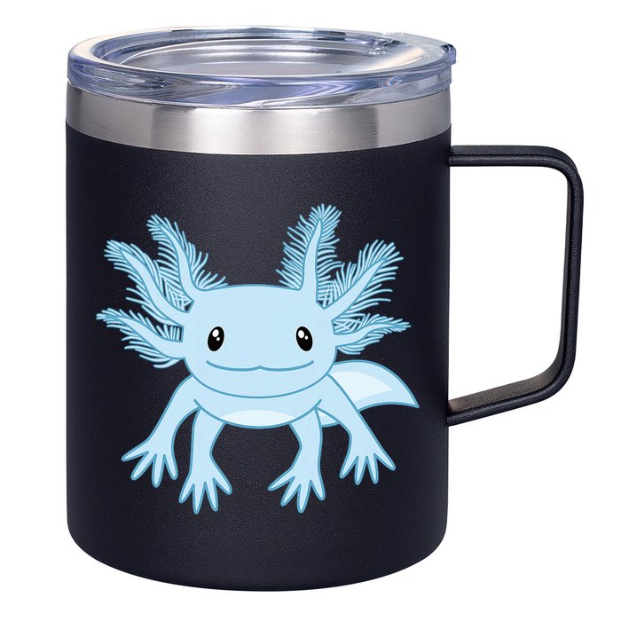 Blue Axolotl Funny Kawaii Axolotl Lover 12oz Stainless Steel Coffee Mug