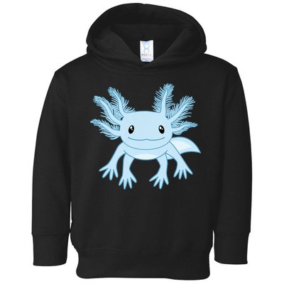 Blue Axolotl Funny Kawaii Axolotl Lover Toddler Hoodie