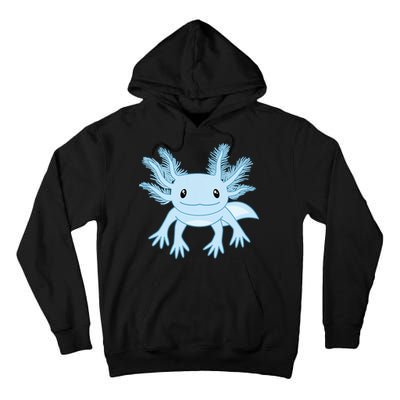 Blue Axolotl Funny Kawaii Axolotl Lover Tall Hoodie