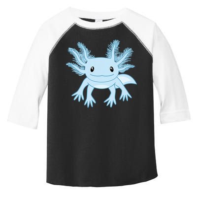 Blue Axolotl Funny Kawaii Axolotl Lover Toddler Fine Jersey T-Shirt